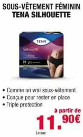 Sous-vêtement féminin tena silhouette
