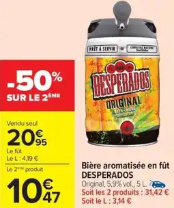 Carrefour Market Bière aromatisée en fût desperados offre