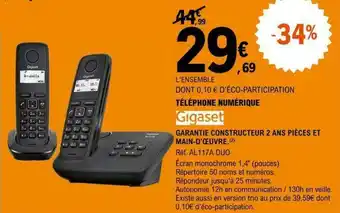 E.Leclerc Téléphone numérique offre