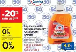 Carrefour Market Liquide vaisselle ultra dégraissant carrefour expert offre
