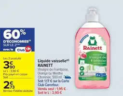 Carrefour Market Liquide vaisselle rainett offre