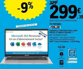 E.Leclerc PC portable offre
