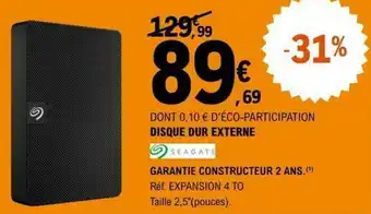 E.Leclerc Disque dur externe offre
