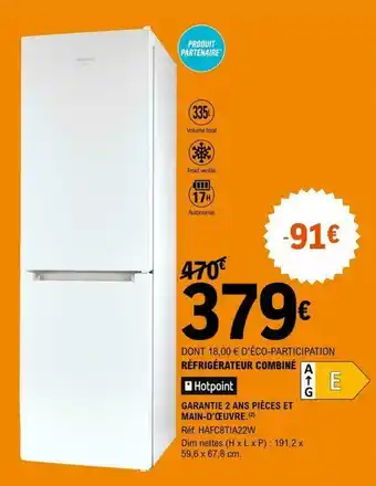Réfrigéreateur combiné