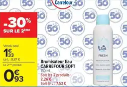 Carrefour Market Brumisateur eau carrefour soft offre