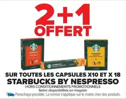 Carrefour Market Sur toutes les capsules x10 et x 18 starbucks by nespresso offre