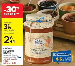 Carrefour Market Confiture reflets de france offre