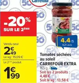 Carrefour Market Tomates séchées au soleil carrefour extra offre