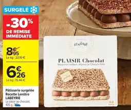 Carrefour Market Pâtisserie surgelée recette lenôtre labeyrie offre