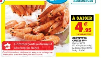 Super U Crevettes cuites u offre