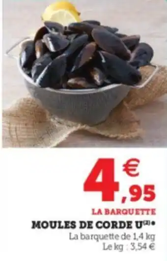 Super U Moules de corde u offre