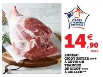 Super U Agneau : gigot entier offre