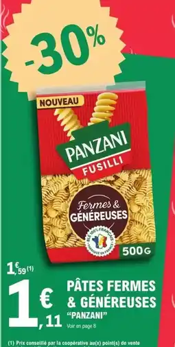 E.Leclerc Panzani - pâtes fermes & généreuses offre