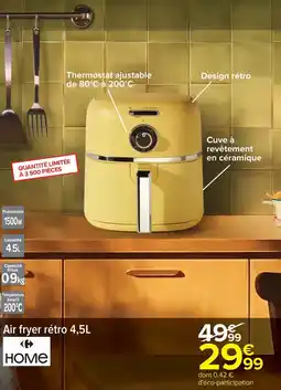 Carrefour Market Air fryer rétro home offre