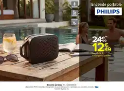 Carrefour Market Enceinte portable philips offre