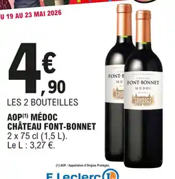 E.Leclerc Aop médoc château font-bonnet offre