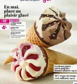 Croque Gel 6 cônes glacés au choix offre
