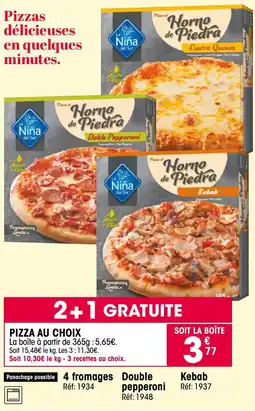 Croque Gel Pizza au choix offre