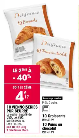 Croque Gel 10 viennoiseries pur beurre offre