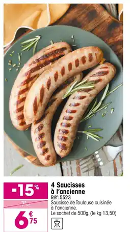 Croque Gel 4 saucisses à l'ancienne offre