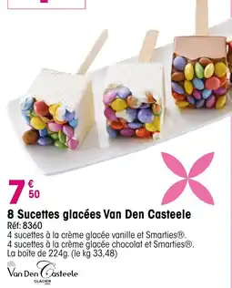 Croque Gel 8 sucettes glacées van den casteele offre