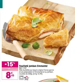 Croque Gel Feuilleté jambon emmental offre