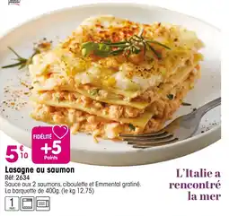 Croque Gel Lasagne au saumon offre
