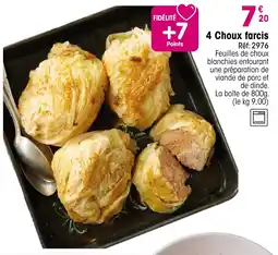 Croque Gel 4 choux farcis offre
