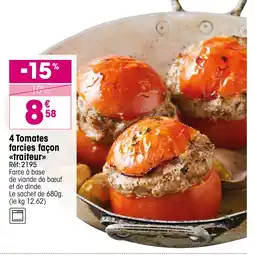 Croque Gel 4 tomates farcies façon traiteur offre