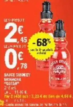 E.Leclerc Sauce smoket srihacha offre