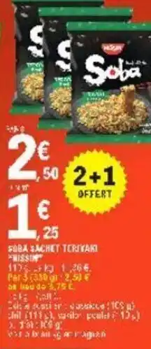 E.Leclerc Soba sachet toriyaki "nissin" offre