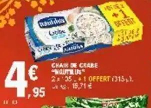 E.Leclerc Chair de crabe offre