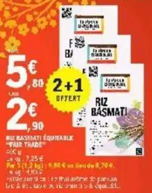 Riz basmati équitable