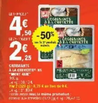 E.Leclerc Croissants à la crevettes offre