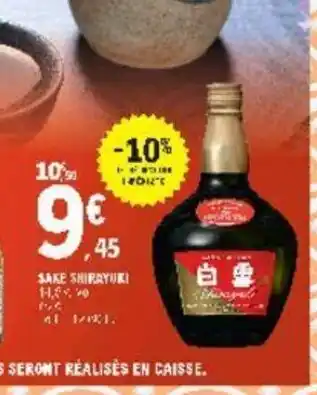 E.Leclerc Sake Shirayuki offre