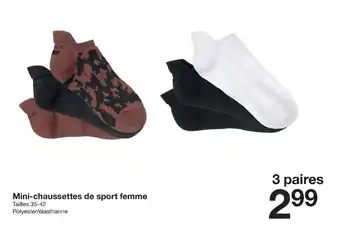 Zeeman Mini-Chaussettes de Sport Femme offre