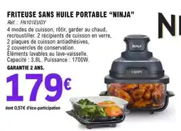 E.Leclerc FRITEUSE SANS HUILE PORTABLE “NINJA” offre