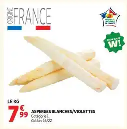Auchan Asperges Blanches Violettes offre