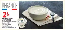 Auchan FROMAGE FRAIS À LA VANILLE offre