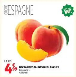 Auchan NECTARINES JAUNES OU BLANCHES offre