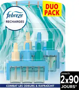 Auchan Febreze recharges de désodorisant électriques linge frais febreze offre