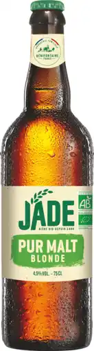 Auchan Jade bière blonde jade bio offre