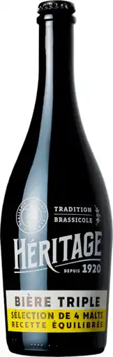 Auchan Sans marque bière triple héritage offre
