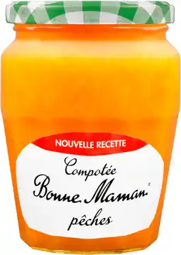 Auchan Bonne maman compotée pêches bonne maman offre