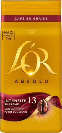 Auchan L or café en grains absolu l'or offre