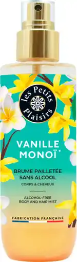 Auchan Les petits plaisirs brume pailletée vanille monoï les petits plaisirs offre