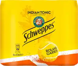 Auchan Schweppes schweppes indian tonic canettes offre