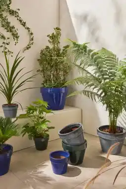 Auchan Gardenstar pot terre cuite émaillée ø.19cm offre