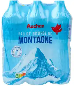 Auchan Auchan eau de source de montagne auchan offre