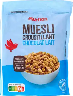 Auchan Auchan muesli croustillant chocolat lait auchan offre